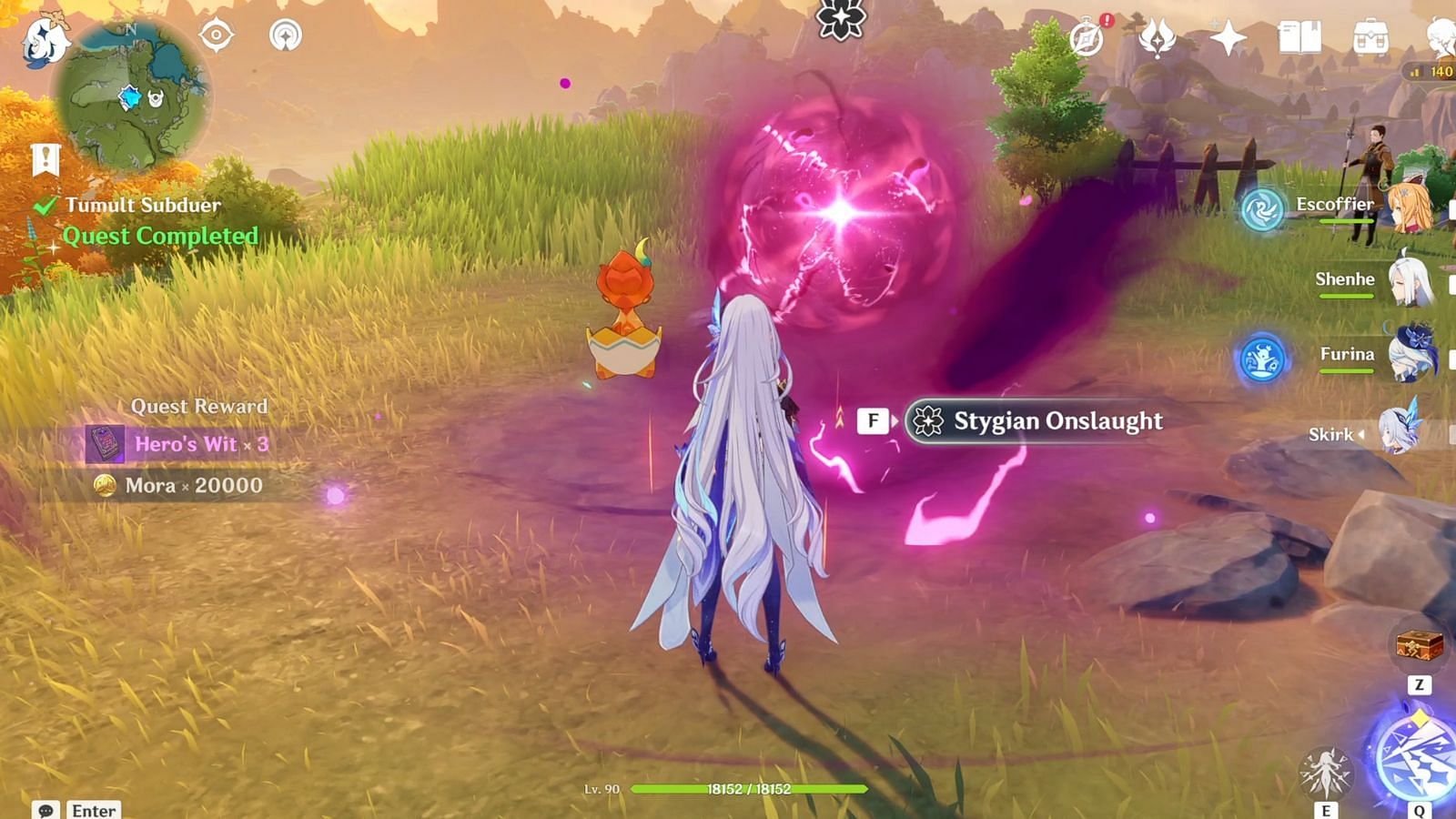 Location of the new event domain (Image via HoYoverse)